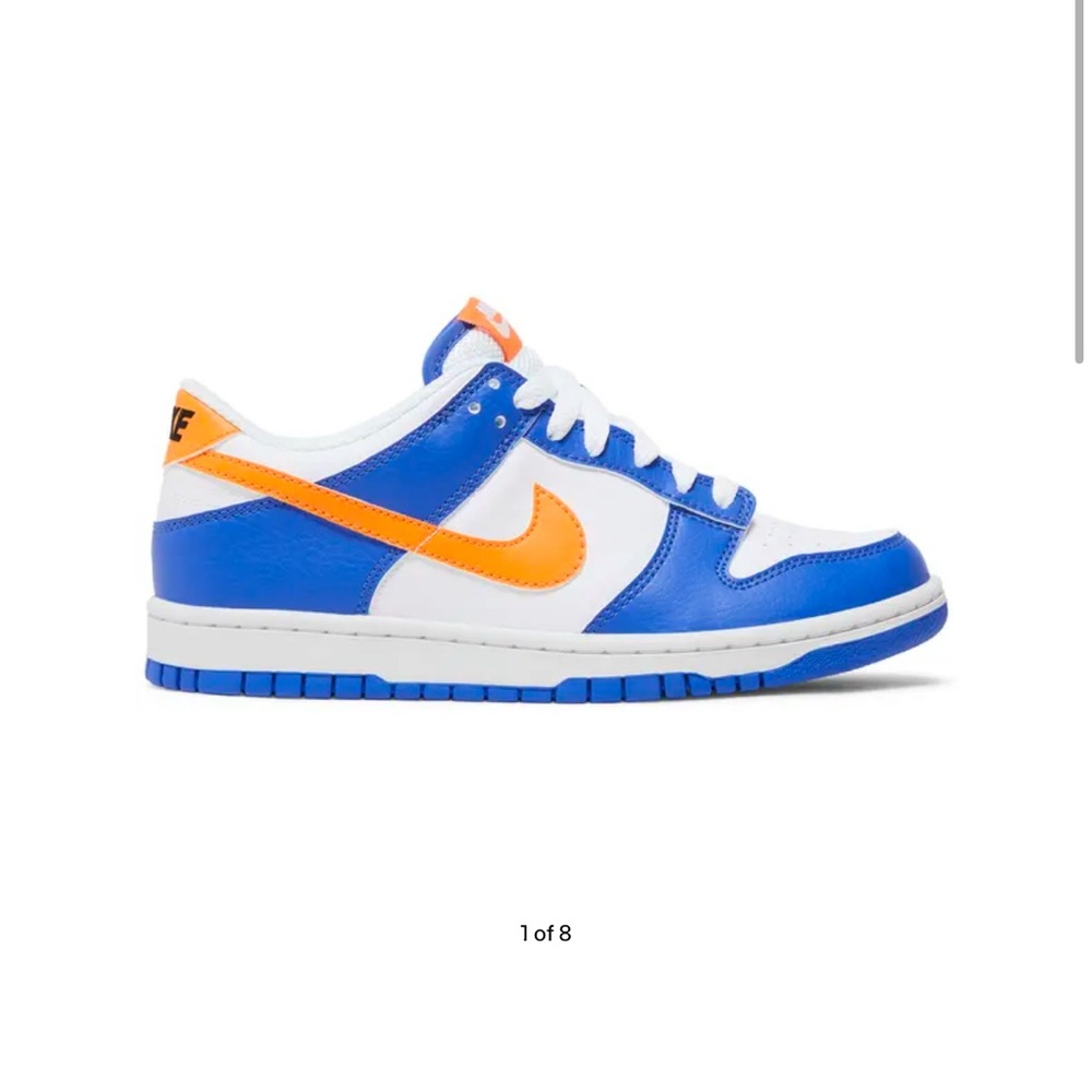 Blue and orange dunks